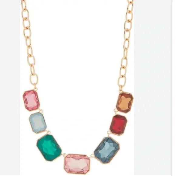 NORDSTROM RACK Multicolor Crystal Frontal Necklace - Picture 1 of 10